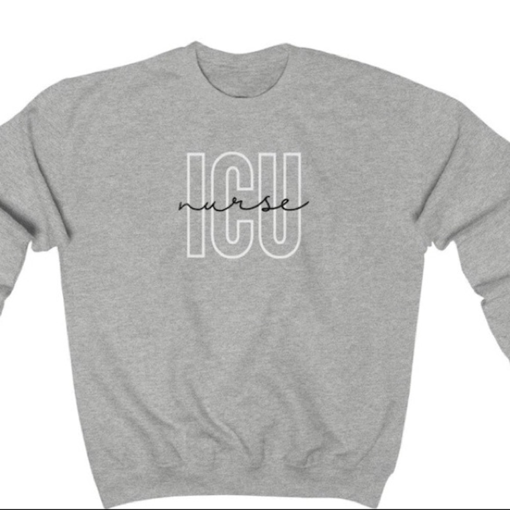 CUTE ICU Nurse 👩⚕️ WOMEN crewneck - Picture 2 of 2